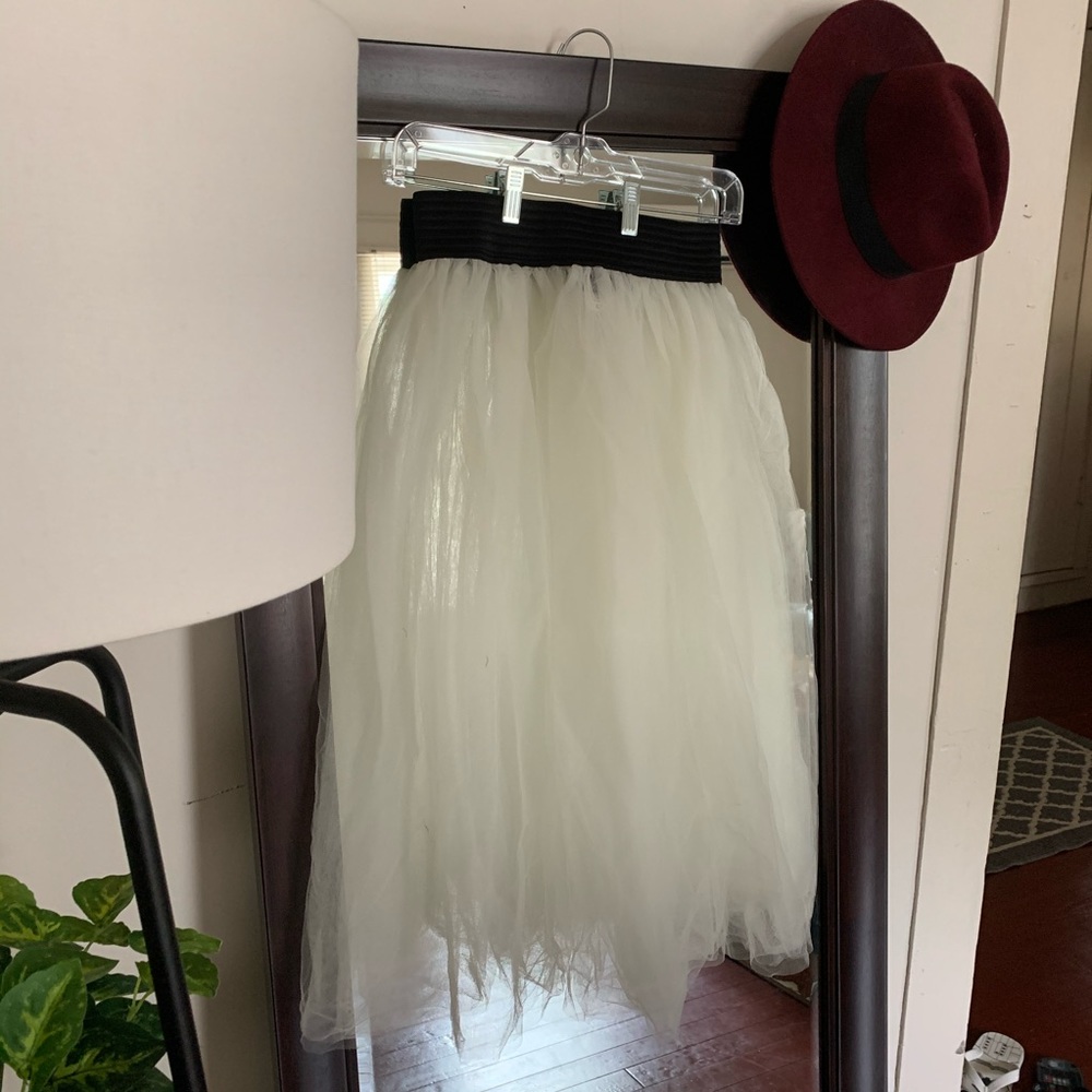 BlackMilk Clothing Sheer Mid-length Skirt SAMPLE